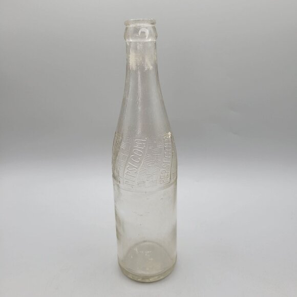 1940s Pepsi-Cola Verticle Wave Glass Bottle 12 Oz Duraglas - Picture 1 of 7
